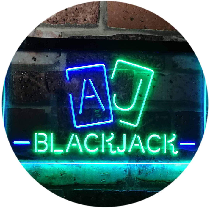 Poker Blackjack LED Light Sign - Way Up Gifts