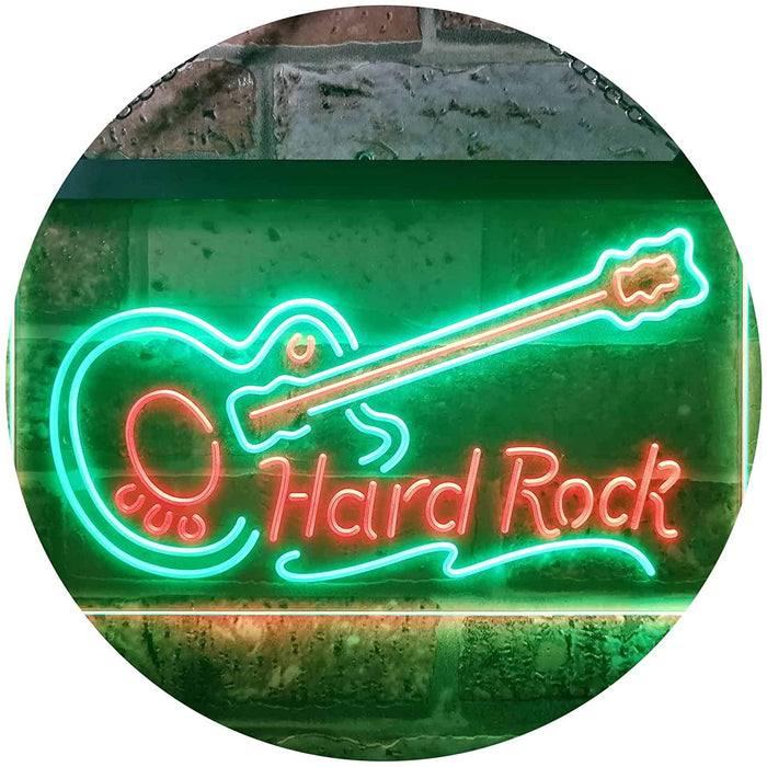 Guitar Hard Rock Music LED Light Sign - Way Up Gifts