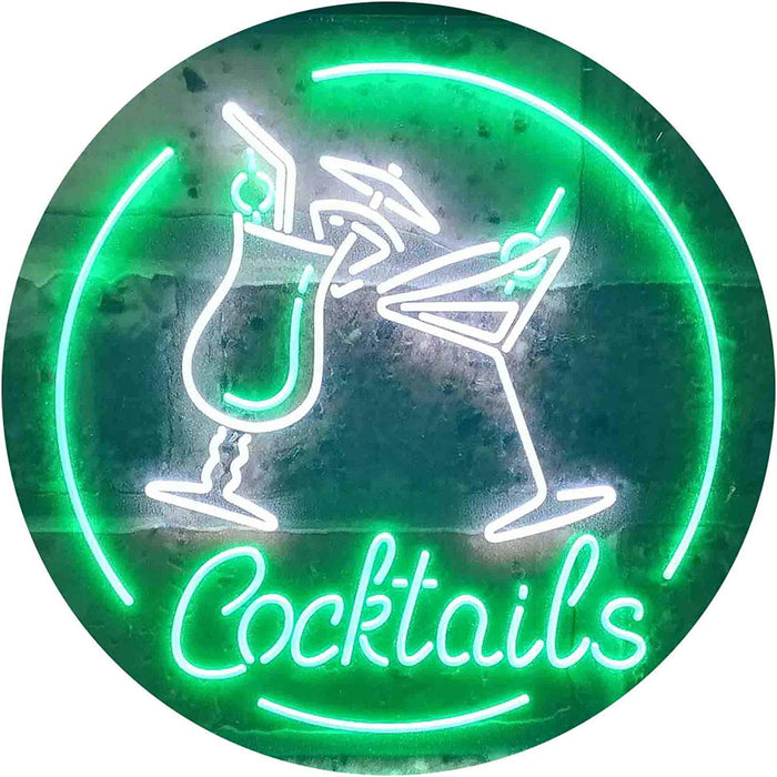 Cocktails LED Light Sign - Way Up Gifts