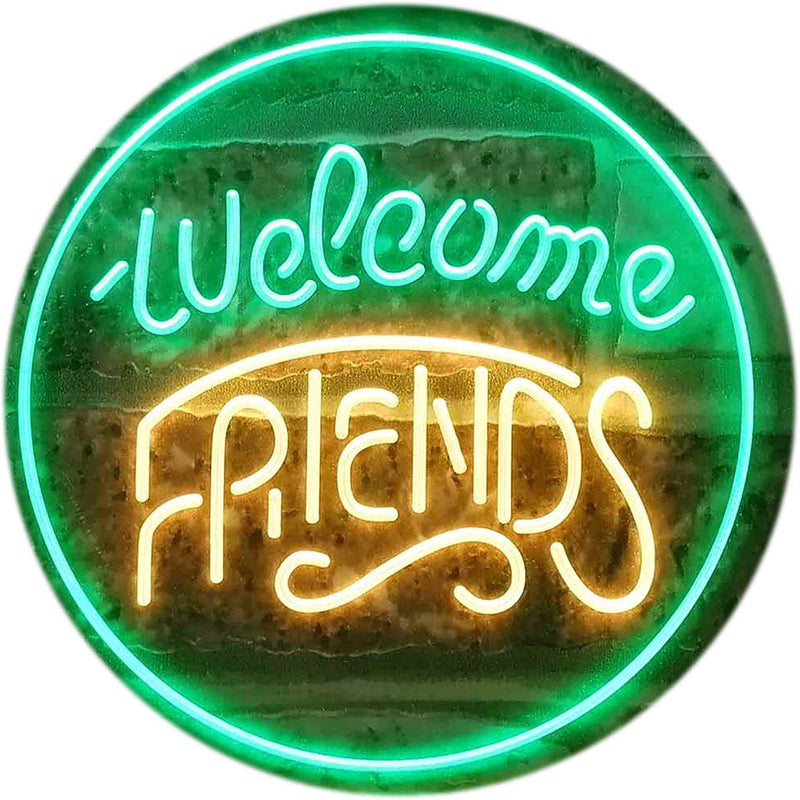 Welcome Friends LED Light Sign - LED Gift Works