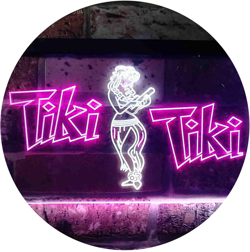 Hula Dancer Tiki Tiki Bar LED Light Sign - LED Gift Works