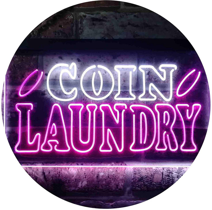 Laundromat Coin Laundry LED Light Sign - Way Up Gifts