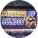 Beware of Bulldog LED Light Sign - Way Up Gifts