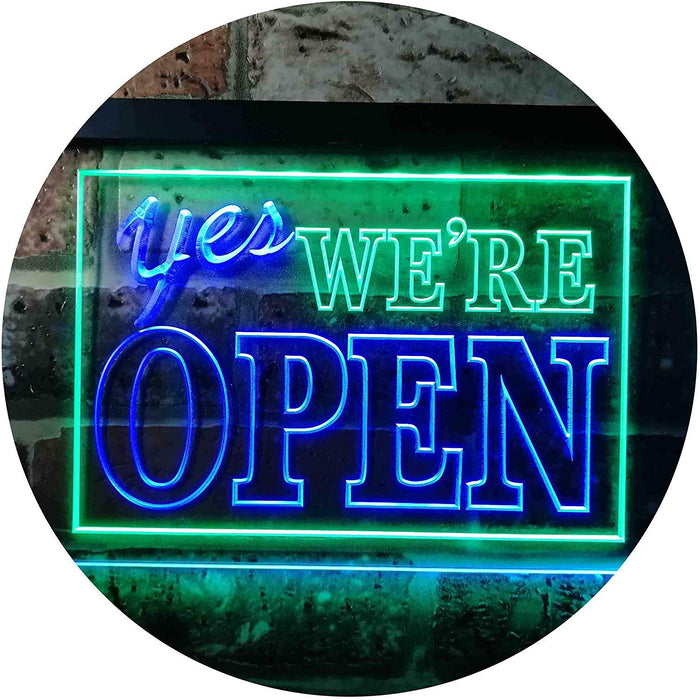 Yes We're Open LED Light Sign - Way Up Gifts