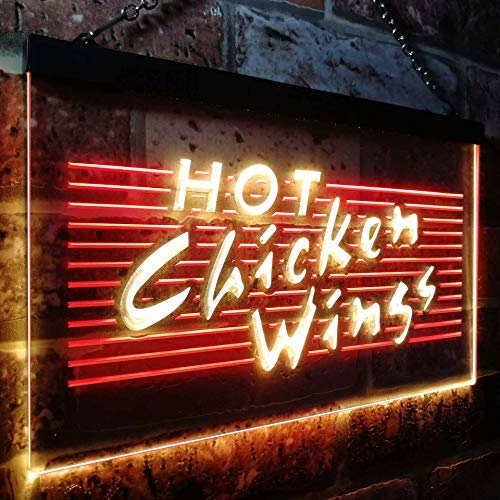 Hot Chicken Wings LED Light Sign - Way Up Gifts