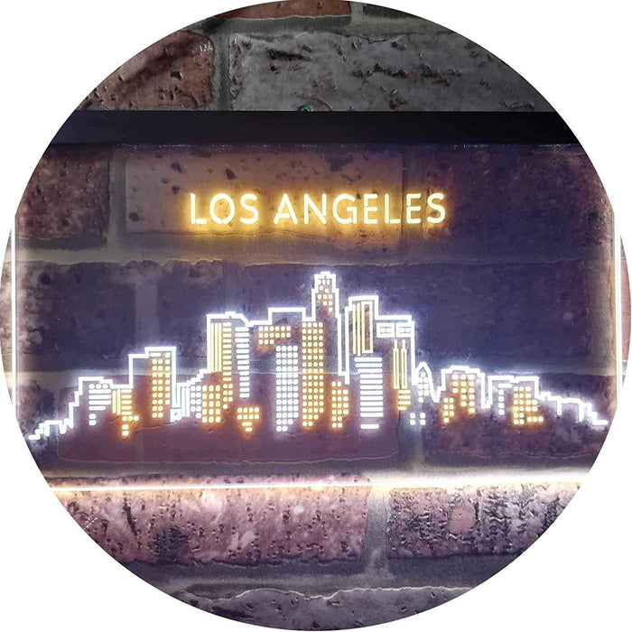Los Angeles City Skyline LED Light Sign - Way Up Gifts