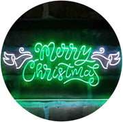 Merry Christmas Wing Decoration LED Light Sign - LED Gift Works