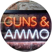 Guns Ammo LED Light Sign - LED Gift Works
