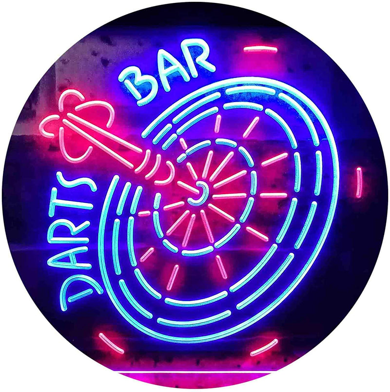 Darts Bar LED Light Sign - LED Gift Works