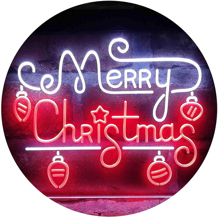 Merry Christmas Bulbs LED Light Sign - Way Up Gifts