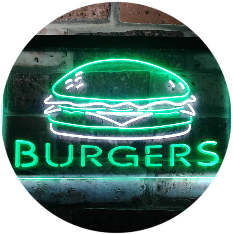 Hamburgers Burgers LED Light Sign - LED Gift Works