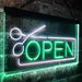 Scissors Open Barber Salon Hair Cuts LED Light Sign - Way Up Gifts
