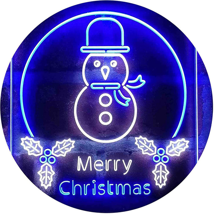 Merry Christmas Decoration Snowman LED Light Sign - Way Up Gifts
