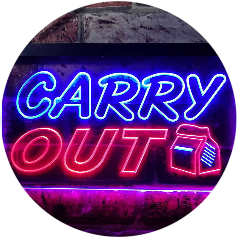 Food to Go Carry Out LED Light Sign - LED Gift Works