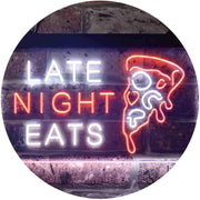Late Night Eats Pizza LED Light Sign - LED Gift Works