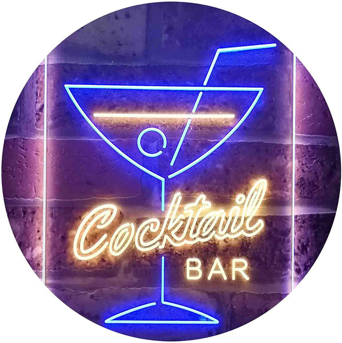 Cocktail Bar LED Light Sign - Way Up Gifts