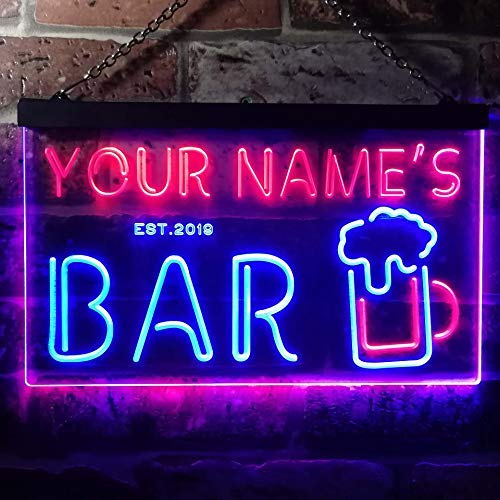 Personalized Bar LED Light Sign - Way Up Gifts