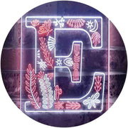 Family Name Letter E Monogram Initial LED Light Sign - LED Gift Works