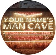 Personalized Sports Baseball Theme Man Cave LED Light Sign - LED Gift Works