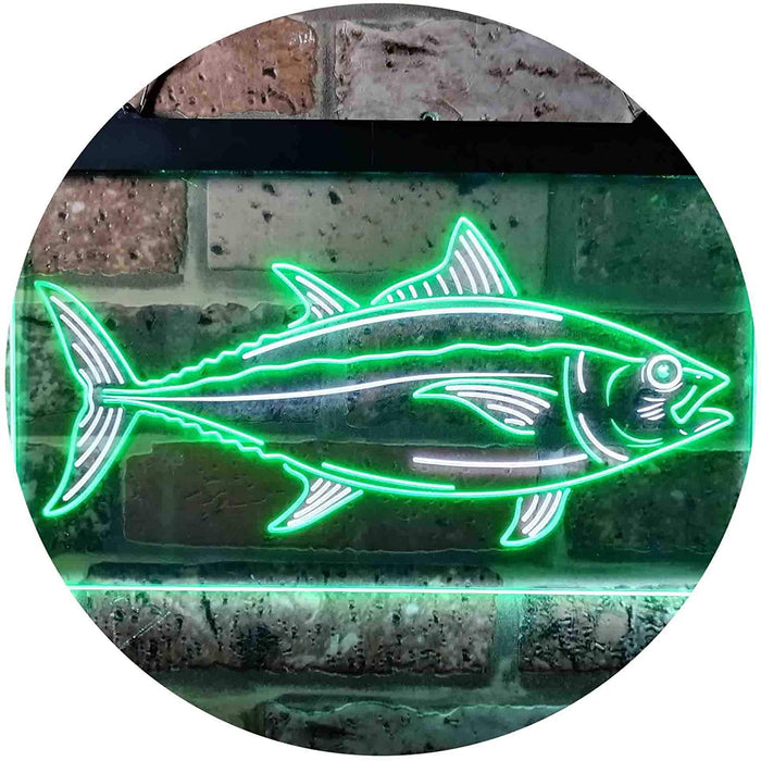 Tuna Fish Bait Store Fishing Beach Decor LED Light Sign - Way Up Gifts