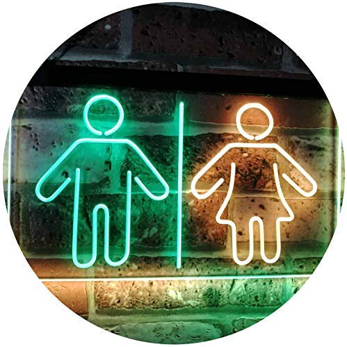 Men Women Bathroom Restroom LED Light Sign - Way Up Gifts