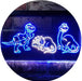 Dinosaur T Rex Triceratops Night Light Kids Bedroom Decor LED Light Sign - Way Up Gifts