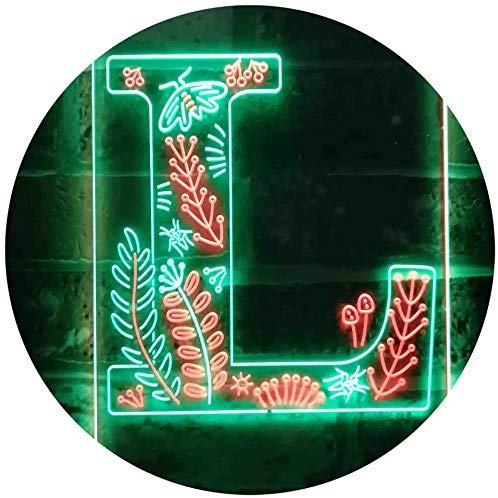 Family Name Letter L Monogram Initial LED Light Sign - LED Gift Works