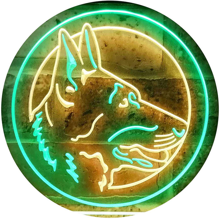 German Shepherd Dog LED Light Sign - Way Up Gifts