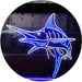 Deep Sea Fishing Blue Marlin Fish LED Light Sign - Way Up Gifts