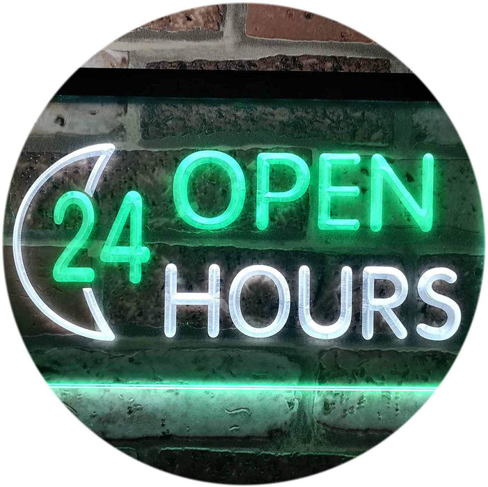 Open 24 Hours LED Light Sign - Way Up Gifts