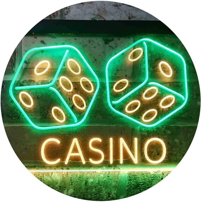 Dice Casino LED Light Sign - Way Up Gifts