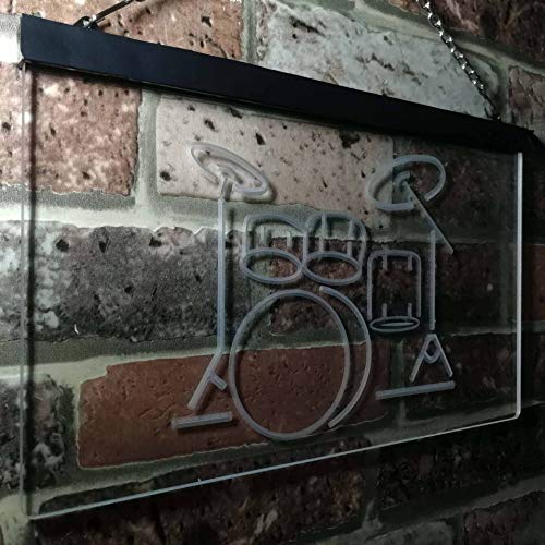 Drum Set Music Instruments LED Light Sign - Way Up Gifts