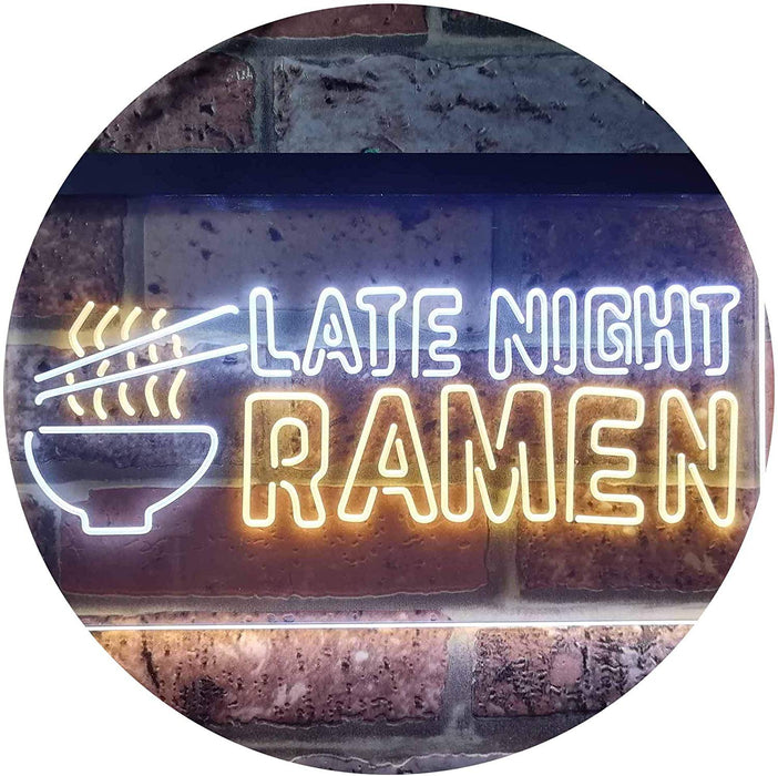 Japanese Food Late Night Ramen LED Light Sign - Way Up Gifts