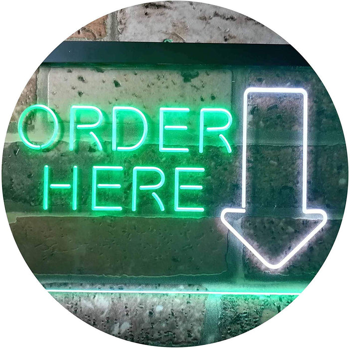 Arrow Order Here LED Light Sign - Way Up Gifts