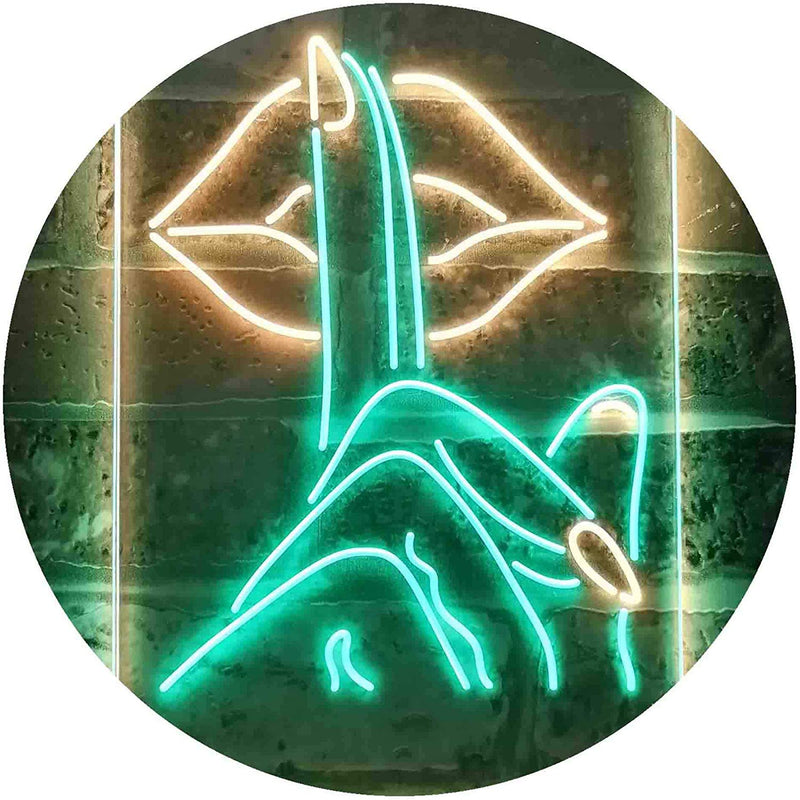 Finger Nail On Lip Beauty Salon LED Light Sign - LED Gift Works