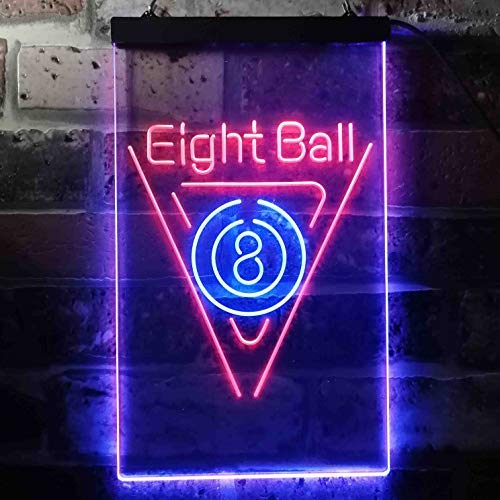 Eight Ball Pool Billiards LED Light Sign - Way Up Gifts