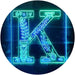Family Name Letter K Monogram Initial LED Light Sign - Way Up Gifts