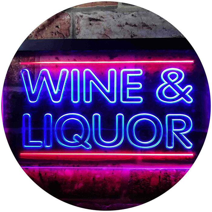 Wine Liquor LED Light Sign - Way Up Gifts