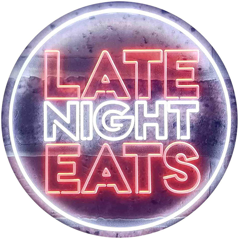 Late Night Eats LED Light Sign - LED Gift Works
