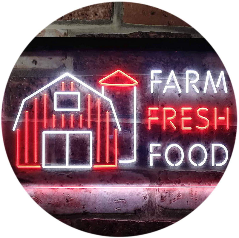 Farm Fresh Food LED Light Sign - LED Gift Works