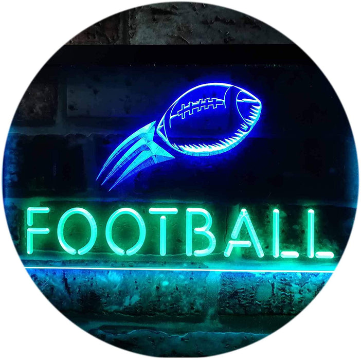 Man Cave Football LED Light Sign - Way Up Gifts