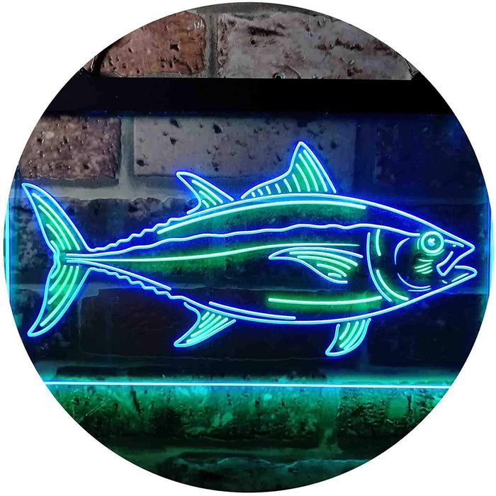 Tuna Fish Bait Store Fishing Beach Decor LED Light Sign - Way Up Gifts