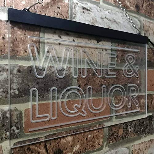 Wine Liquor LED Light Sign - Way Up Gifts
