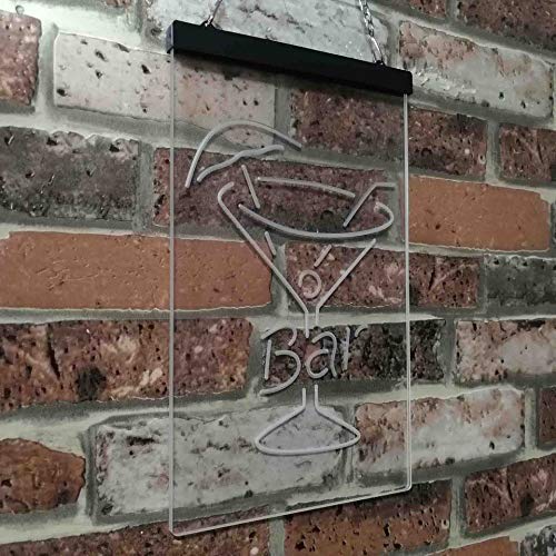 Cocktail Glass Bar LED Light Sign - LED Gift Works