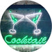 Cocktail Glasses Bar LED Light Sign - Way Up Gifts