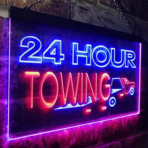 24 Hour Towing LED Light Sign - Way Up Gifts