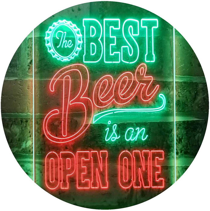 Best Beer is an Open One LED Light Sign - Way Up Gifts