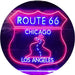 Chicago to Los Angeles Route 66 LED Light Sign - Way Up Gifts