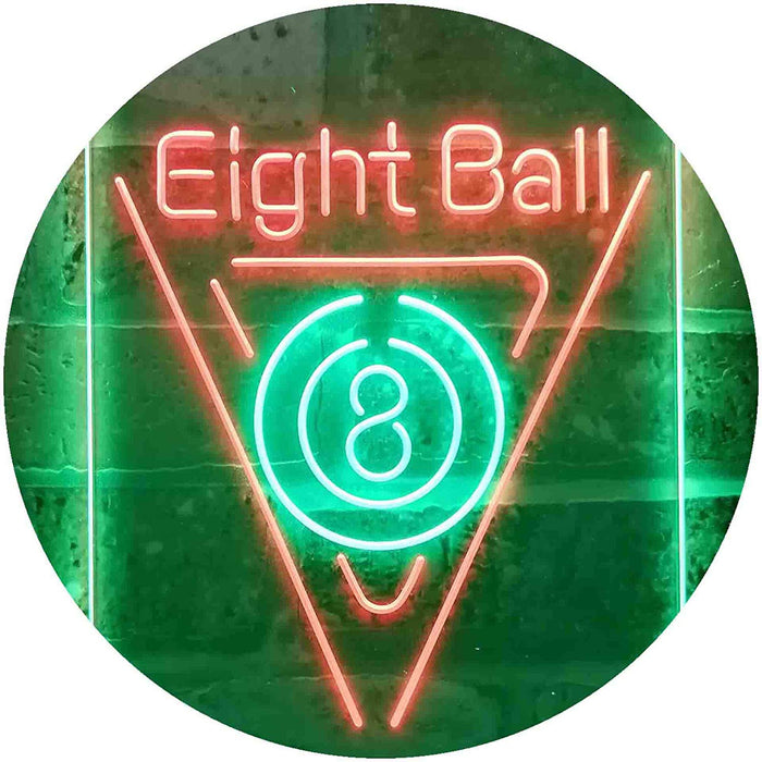 Eight Ball Pool Billiards LED Light Sign - Way Up Gifts