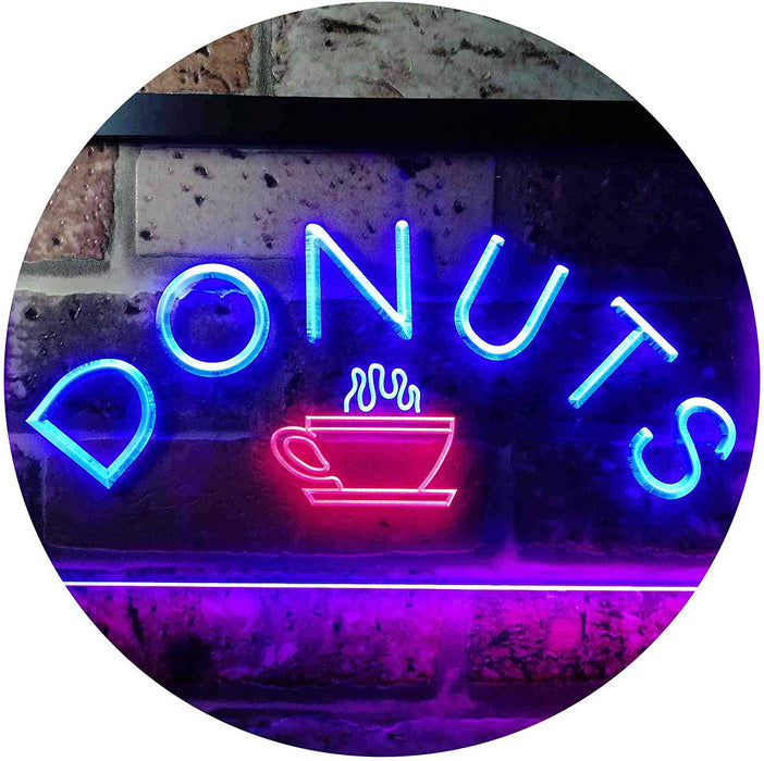 Donuts Coffee LED Light Sign - Way Up Gifts